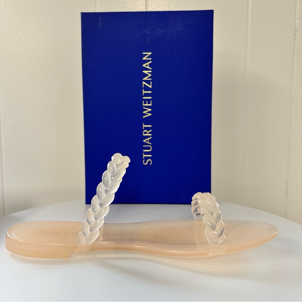 Stuart Weitzman Clear Braided Sandals - Picture 2 of 16